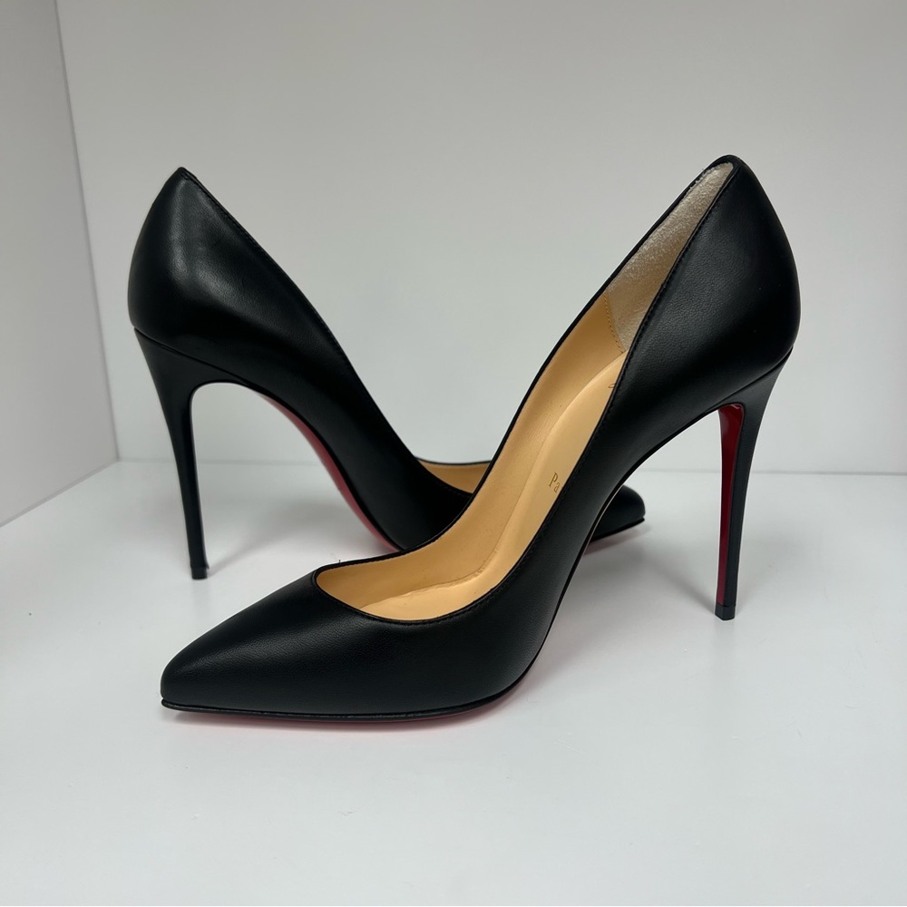 Christian Louboutin Pigalle Plato 100 Patent Leather Pumps - Picture 1 of 15